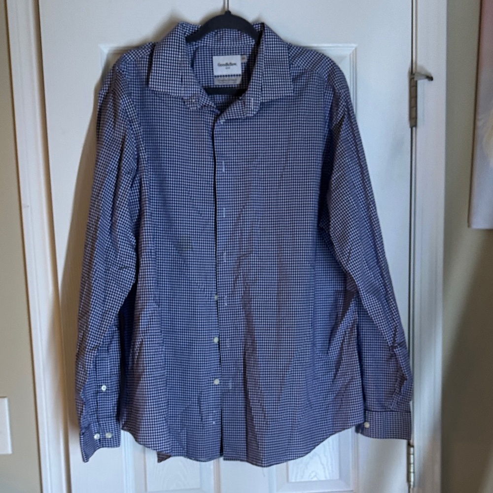 Goodfellow & Co Blue Checkered Shirt